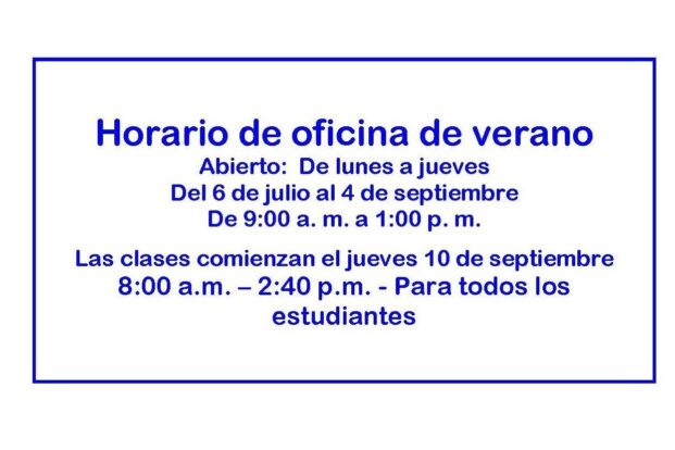 Summer Office Hours 2026 A Spanish